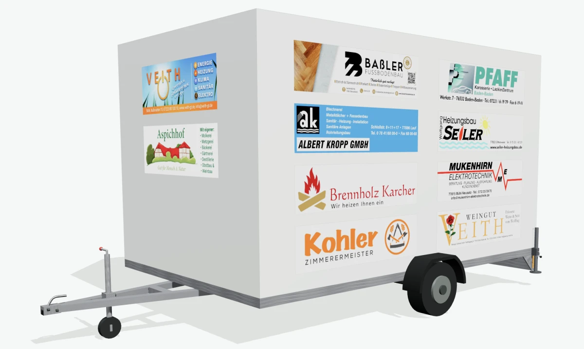 Neues Sponsoring für unseren Anhänger