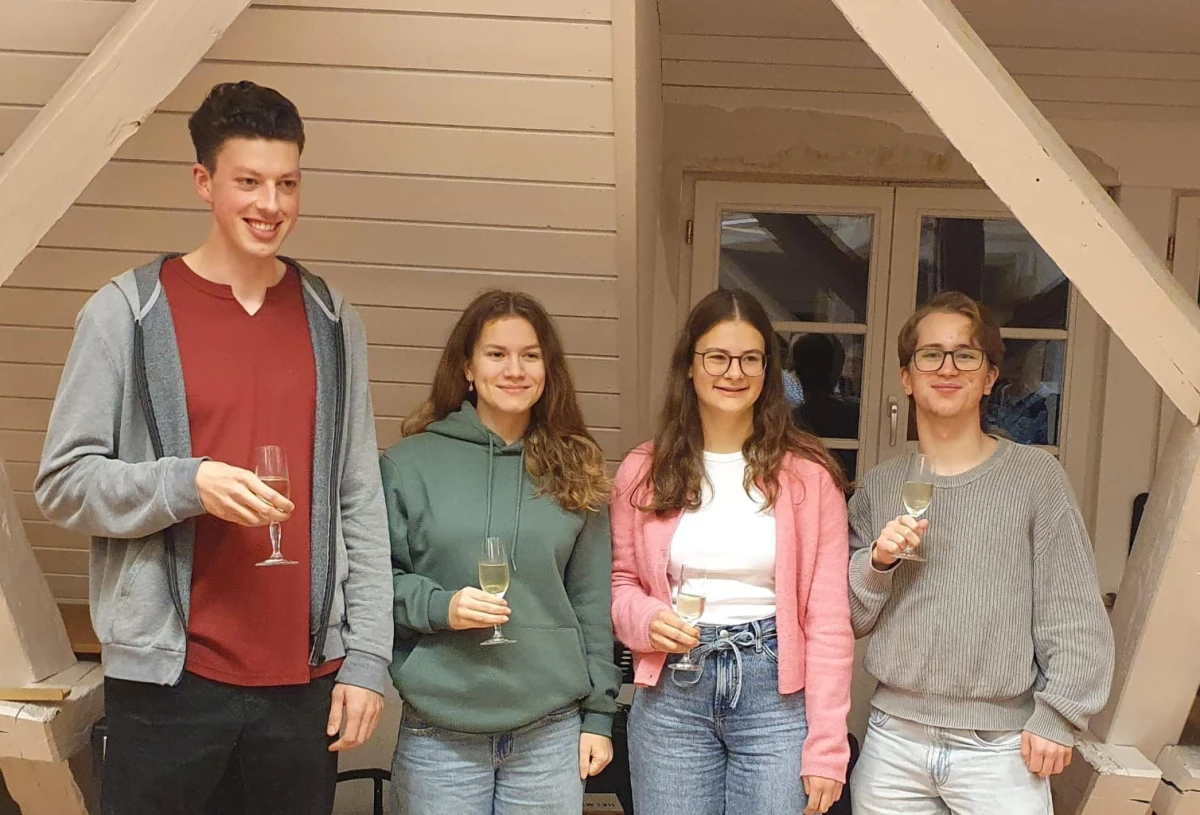 Unser erfolgreiches Quartett beim Leistungsabzeichen JMLA Gold