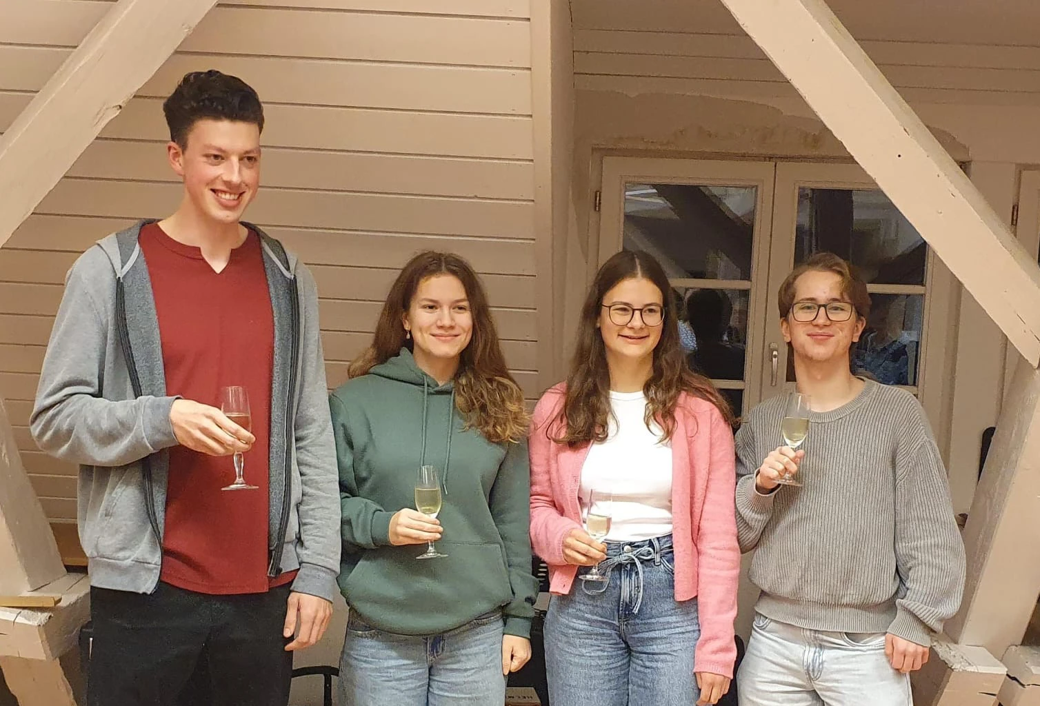 Unser erfolgreiches Quartett beim Leistungsabzeichen JMLA Gold